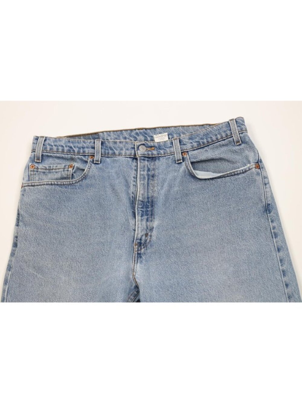 Vintage 90s Levis 505 Mens 38x30 Distressed Regular Fit Straight Leg Denim Jeans - Picture 2 of 16
